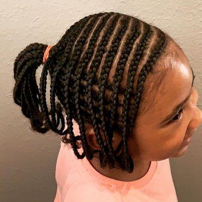 Kid's cornrows