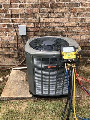 14 SEER Trane system.