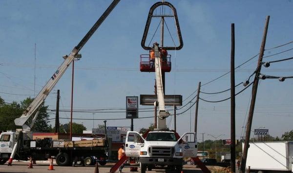 New Fuzzy's Taco install in Sherman Texas