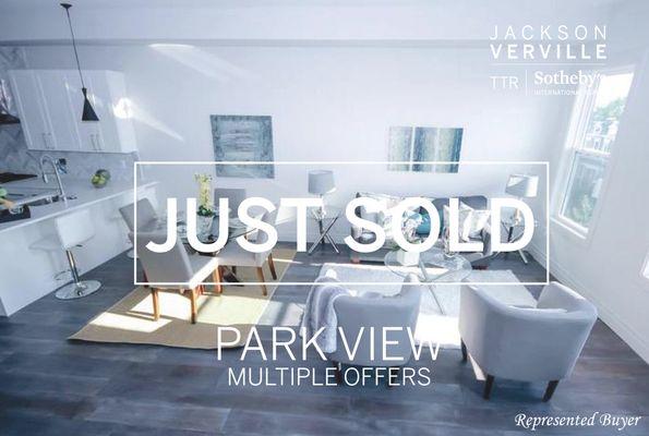 Just Sold in Parkview. Beat out multiple offers for this stunning penthouse in one of DC's fastest developing neighborhoods.