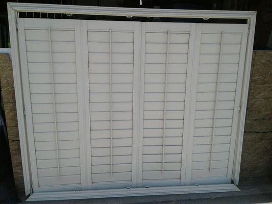 Plantation shutters w/one ,two, or 4  pannels...