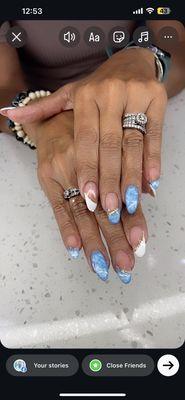 Marble nails set