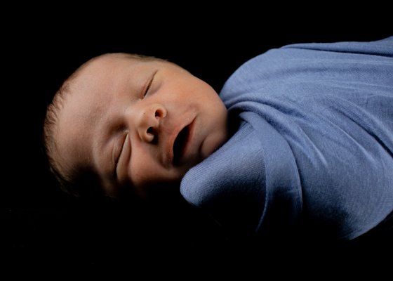 Josiah's Newborn Session in studio (wrap provided by us!) - Evansville, IN