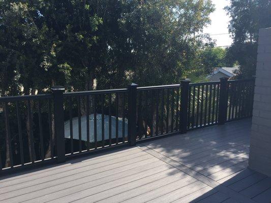 New railing & deck flooring.