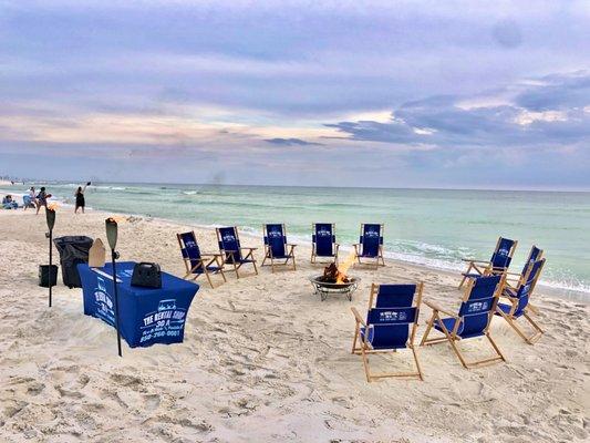 Inlet beach, rosemary beach, seagrove beach bonfire