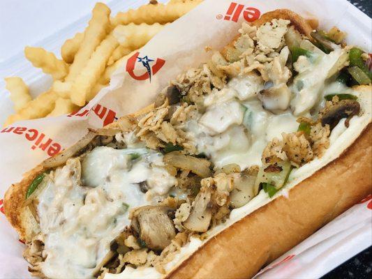 Chicken Philly and fries $5.29