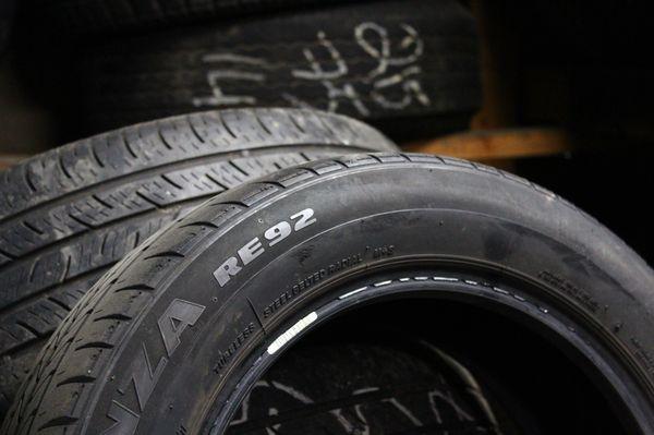 We sell new and use tires.