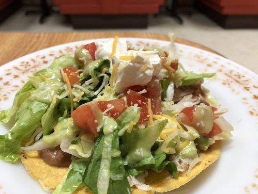 Chicken tostada