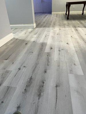 Beautiful vinyl flooring work