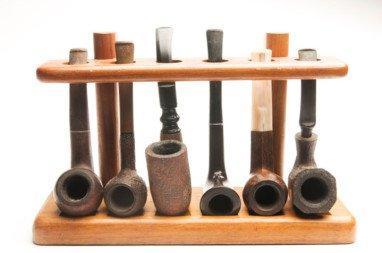 Assortment of smoking pipes