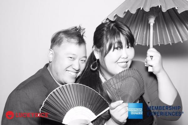 Me and Christine in the VIP photobooth at the LUCKYRICE SF Feast at the Bently Reserve in San Francisco.