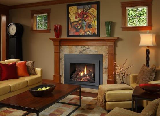 Turn your existing fireplace into a wonderful warm focal point.