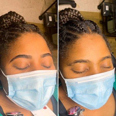 Brow tint/wax