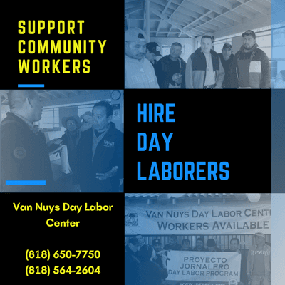 We can help you to connect with workers who can help you with cleaning, construction, repairs, etc. Give us a call!