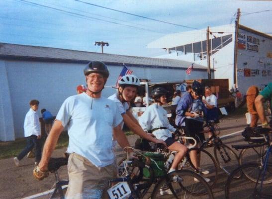 My dad and I on GOBA in 1997, when I was 11.