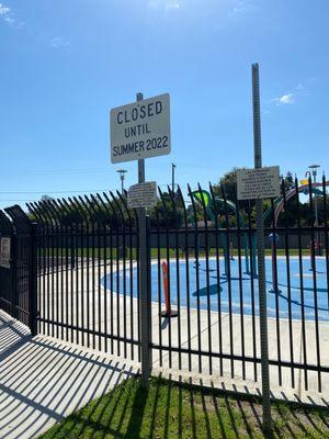 Splash pad area