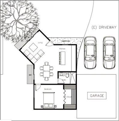 Layout for an attached ADU to existing garage