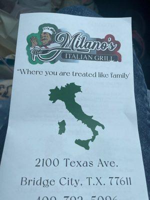 Milano’s Italian Grill