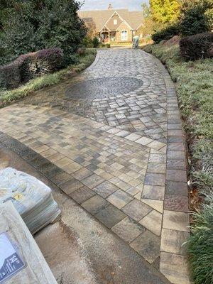 Paver driveway