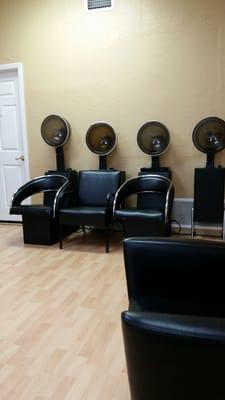 Lots of hair dryers