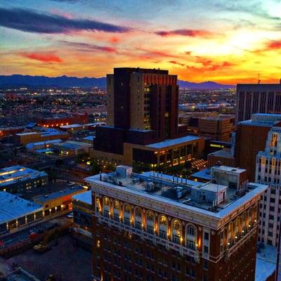 Sunset in downtown Phx