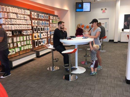 Inside AT&T, Mckinney, Texas.