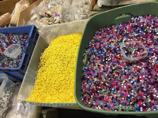 Loose beads - great for a sensory table or spring craft.