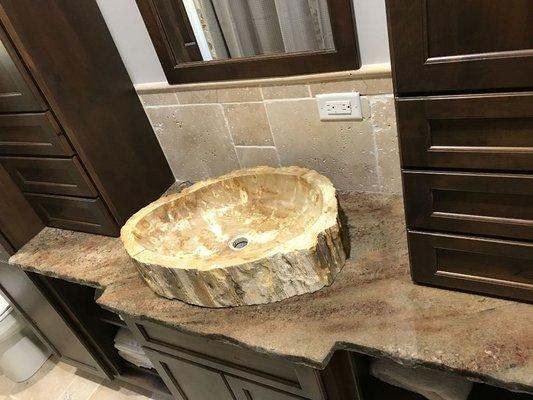 Master bath vanity