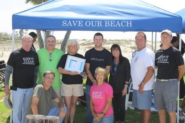 10 Years of service to Save Our Beach.