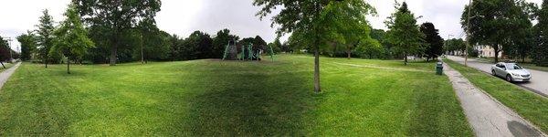 Panoramic shot of the park