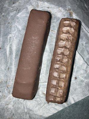 Dark chocolate covered jelly sticks--usually have classic orange or raspberry, now they have pineapple too.