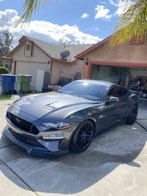 Wash and Vaccum with wax add on-Mustang GT 5.0