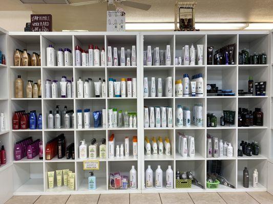 Professional Products for at home use. Shampoo, Conditioners, Gel, Hair Spray. Body wash and Lotion.