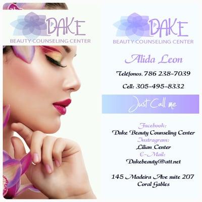 Dake Beauty Center le dicamos  a usted el tiempo que se merece, llamar al 305-4958332