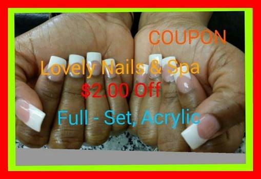 LOVELY  NAILS &  SPA  TOWSON
WOOW..NOW  WINTER    SPECIAL  TO  ALL MY   CUSTOMERS GET $2.00 OFF  FULL - SET , ACRYLIC