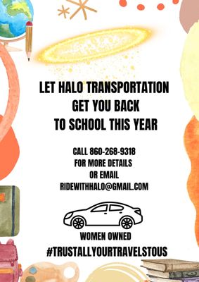 Get back to school safely with Halo Transportation LLC