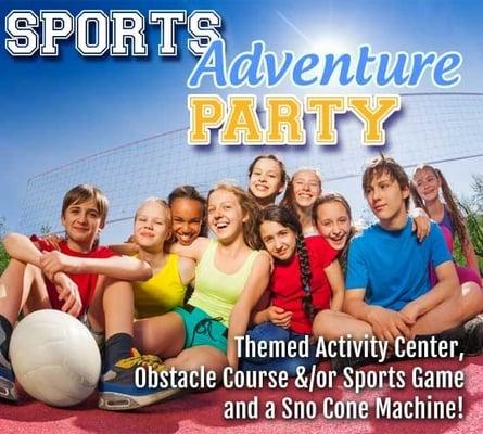 Let's "Amp Up" your next party into a Major Sports Event with our Astro Jump® "Sports Adventure Party" Astro Jump of Chattano...