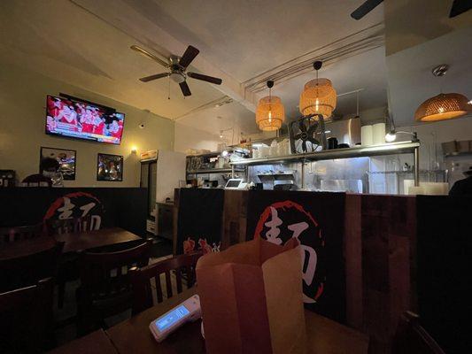 Interior of restaurant