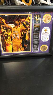 Limited edition Kobe Bryant commemorative artwork.