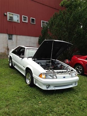 88 Ford Fox Body Mustang at The Journey Garage Automotive Restoration and Repair in Harleysville, PA