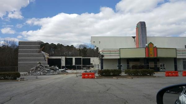 This cinemak has been replaced and is being torn down today.