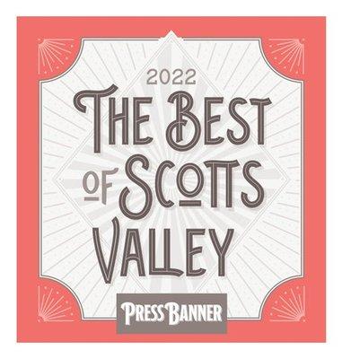 Santa Cruz County Bank was voted "Best Bank " in the Valley Press Banner's "The Best of Scotts Valley Awards."