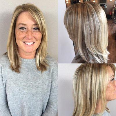 Beautiful hilite and cut by Brittany.