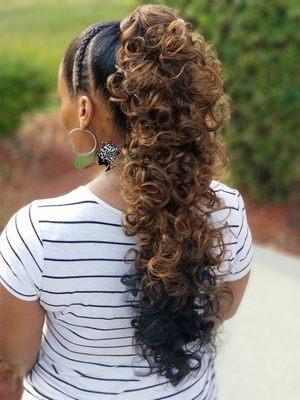 Extended pony w/curly enhancements