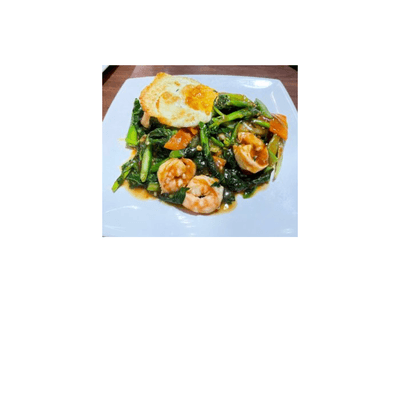 Stir-fried kana shrimps