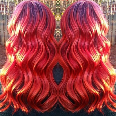 Look how vibrant and beautiful this color is! Phyxx salons very own color specialist Randi