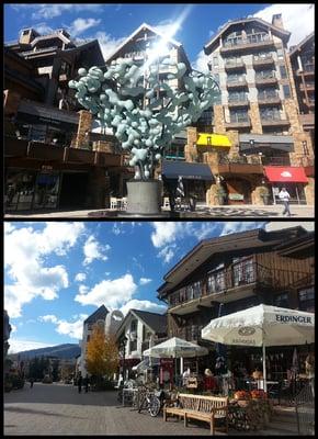 I LOVE this sculpture along with the architecture in Vail Village. So quaint!