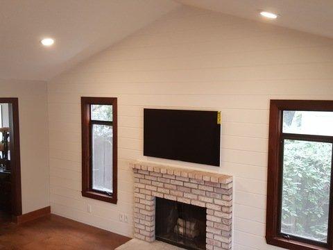 Added Shiplap to living room