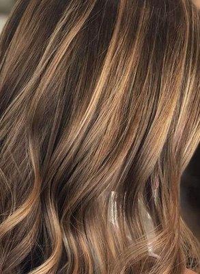 caramel highlights