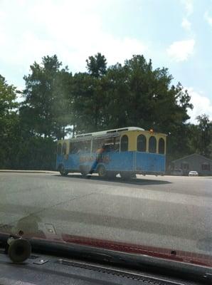 Glimpse of the trolley on our way from the office.